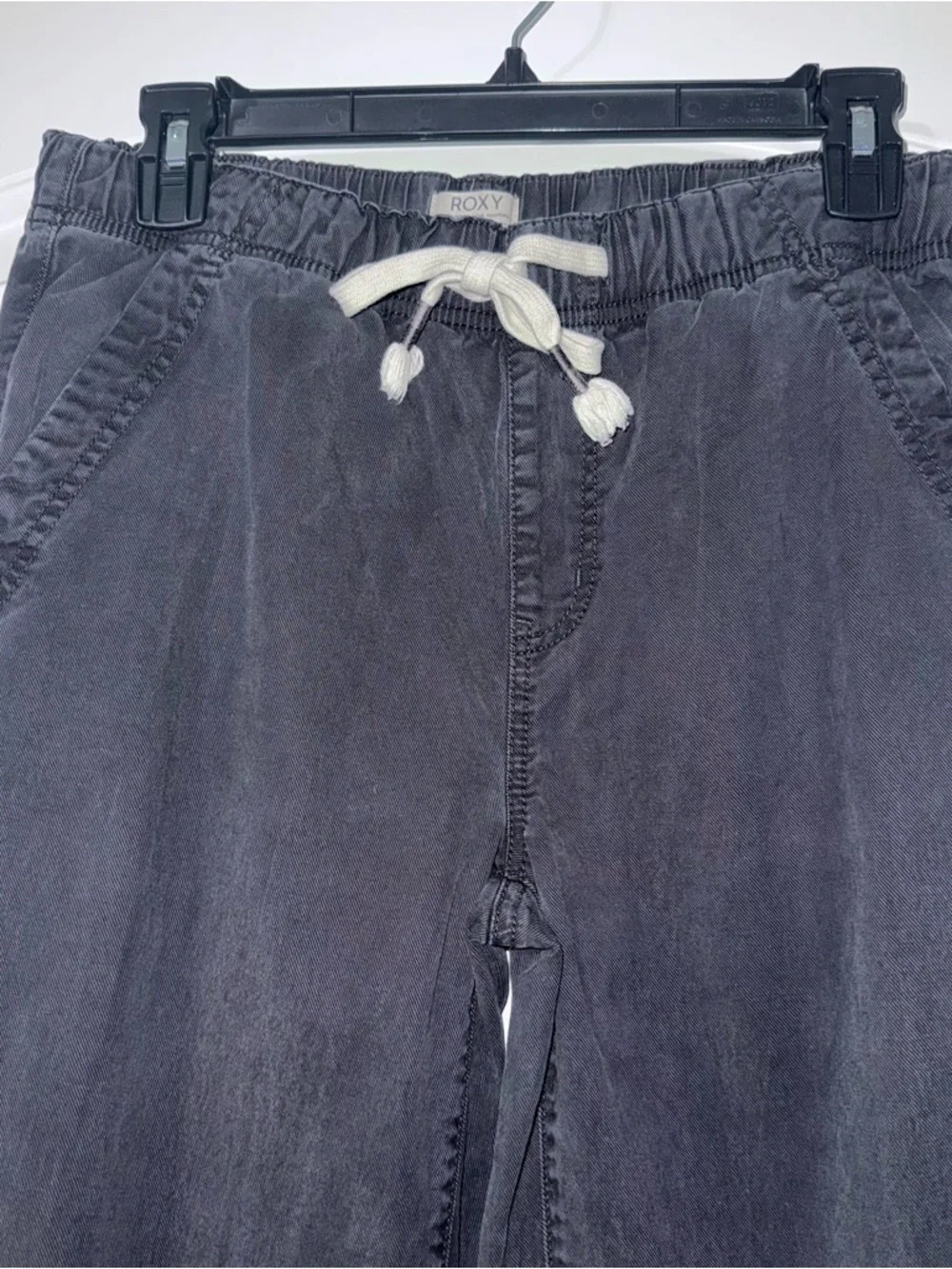 Roxy Wide Leg Pull On Pant Women’s Size Small Black Drawstring